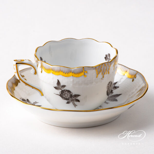 Herend Apponyi Black Espresso Cup 711-0-00 VBAN