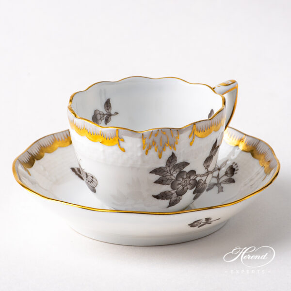 Herend Apponyi Black Espresso Cup 711-0-00 VBAN