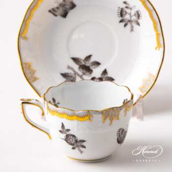 Herend Apponyi Black Espresso Cup 711-0-00 VBAN