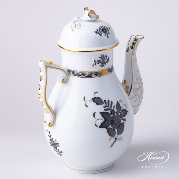 Herend Apponyi coffee pot black 612-0-09 ANG