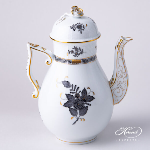 Herend Apponyi coffee pot black 612-0-09 ANG