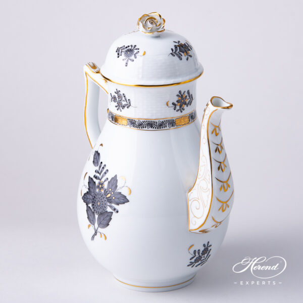 Herend Apponyi coffee pot black 612-0-09 ANG