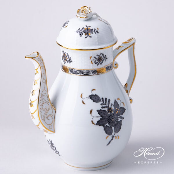 Herend Apponyi coffee pot black 612-0-09 ANG