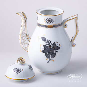 Herend Apponyi coffee pot black 612-0-09 ANG