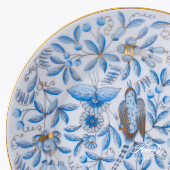 Herend Dessert plate Jardin Zoologique Blue 2520-0-00 ZOBA