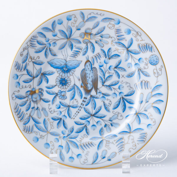 Herend Dessert plate Jardin Zoologique Blue 2520-0-00 ZOBA