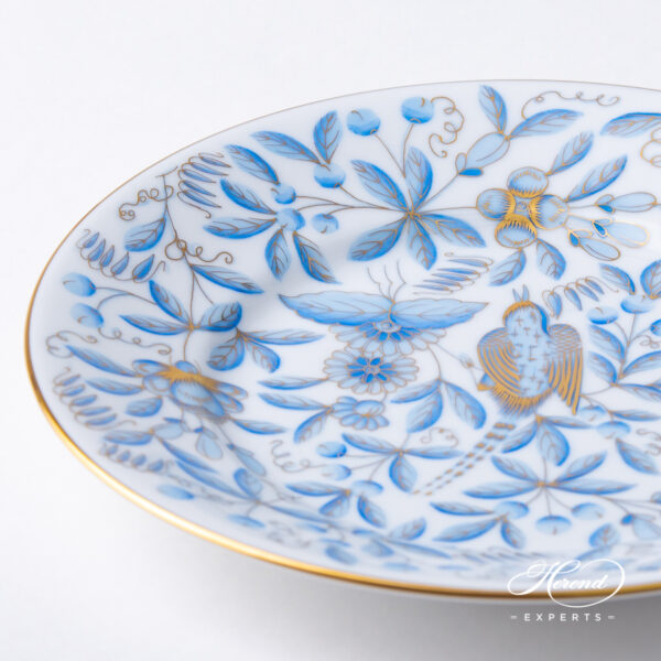 Herend Dessert plate Jardin Zoologique Blue 2520-0-00 ZOBA