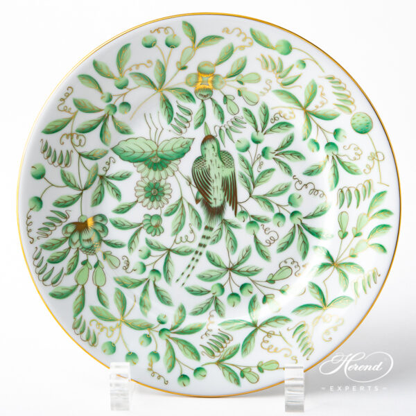 Herend Dessert plate Jardin Zoologique Green 2520-0-00 ZOVA