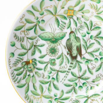 Herend Dessert plate Jardin Zoologique Green 2520-0-00 ZOVA