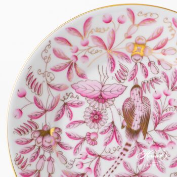 Herend Dessert plate Jardin Zoologique Pink 2520-0-00 ZOPA