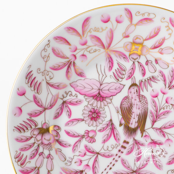Herend Dessert plate Jardin Zoologique Pink 2520-0-00 ZOPA
