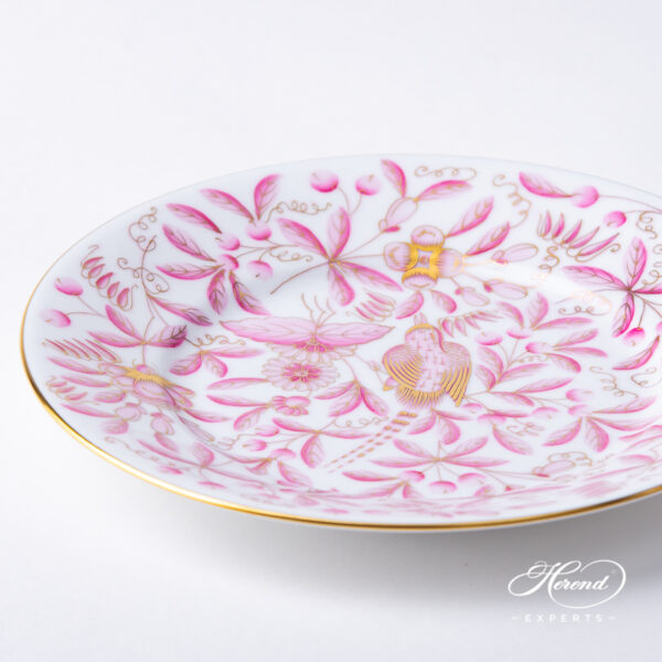 Herend Dessert plate Jardin Zoologique Pink 2520-0-00 ZOPA