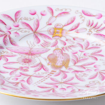 Herend Dessert plate Jardin Zoologique Pink 2520-0-00 ZOPA