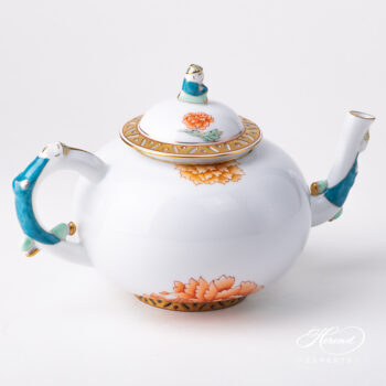 Herend Pink Peony Teapot 3304-0-21 PVR
