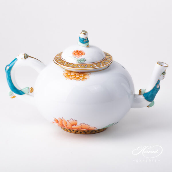 Herend Pink Peony Teapot 3304-0-21 PVR