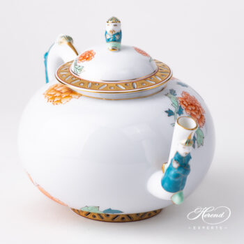 Herend Pink Peony Teapot 3304-0-21 PVR