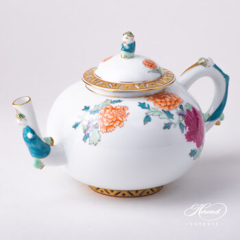 Herend Pink Peony Teapot 3304-0-21 PVR