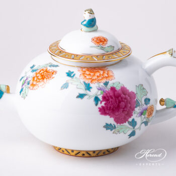 Herend Pink Peony Teapot 3304-0-21 PVR