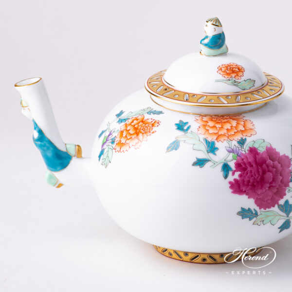 Herend Pink Peony Teapot 3304-0-21 PVR