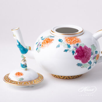 Herend Pink Peony Teapot 3304-0-21 PVR