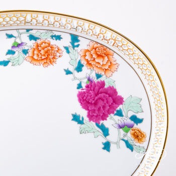 Herend Pink Peony Tray 3382-0-00 PVR