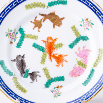 Herend Poisson Fishes Dessert Plate 2515-0-00 PO