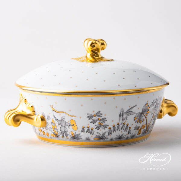 Herend Vegetable Ragou dish Oriental Showmen - Asian Garden 2041-0-06 FODON