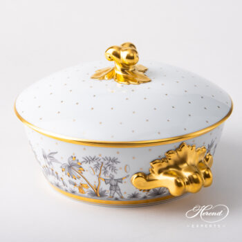 Herend Vegetable Ragou dish Oriental Showmen - Asian Garden 2041-0-06 FODON