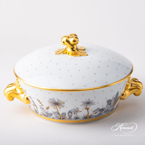 Herend Vegetable Ragou dish Oriental Showmen - Asian Garden 2041-0-06 FODON