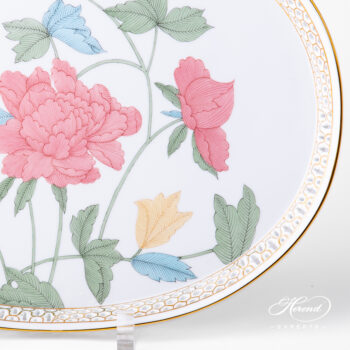Herend Peony Flowers Tray 3382-0-00 PVFP-X1