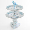 Herend Two Tier cake stand Bird handle Chinese Bouquet 7442-0-00 ATQ3-PT