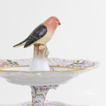 Herend Two Tier Cake Stand Jardin Medterranean 7442-0-00 JM