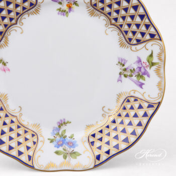 Herend Dessert plate Mosaic and Flowers 20517-0-00 MTFC