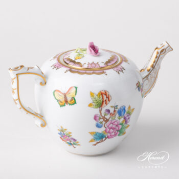 Herend Victoria Teapot Pink Edge 606-0-09 VBO-Y2