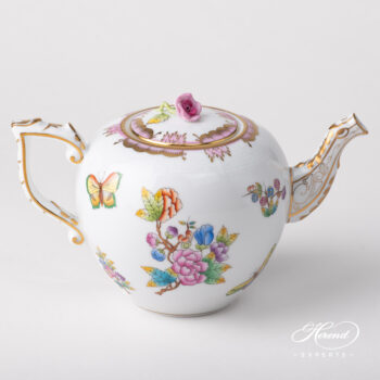 Herend Victoria Teapot Pink Edge 606-0-09 VBO-Y2