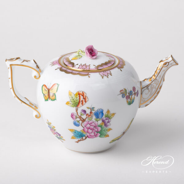 Herend Victoria Teapot Pink Edge 606-0-09 VBO-Y2
