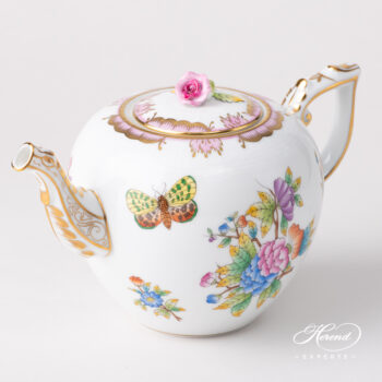 Herend Victoria Teapot Pink Edge 606-0-09 VBO-Y2