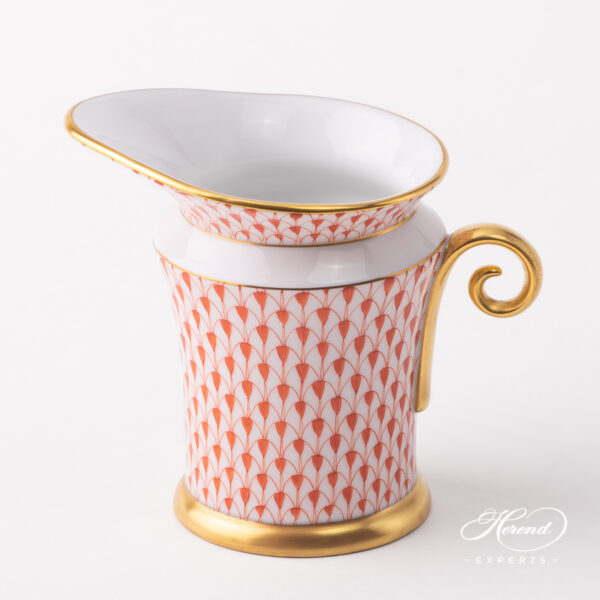 Herend red fishnet creamer 4920-0-00 VH