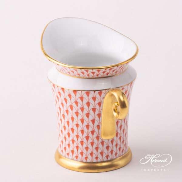 Herend red fishnet creamer 4920-0-00 VH
