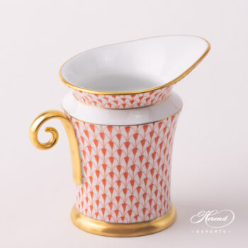 Herend red fishnet creamer 4920-0-00 VH