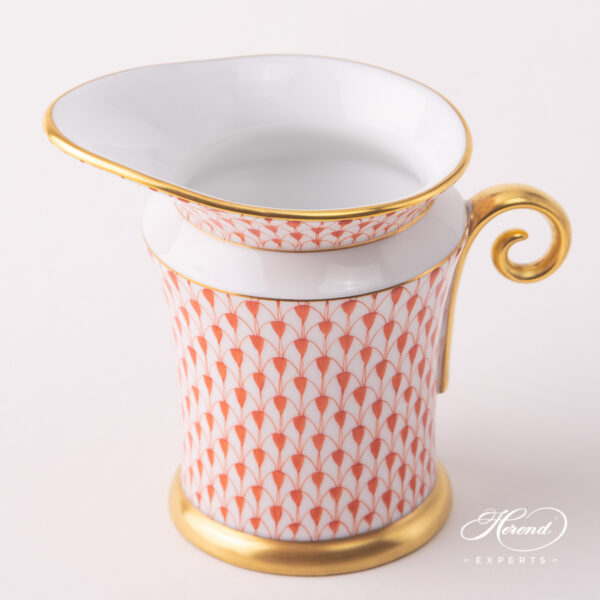 Herend red fishnet creamer 4920-0-00 VH