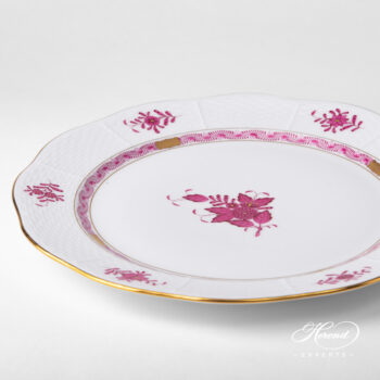 Chinese Bouquet Pink Round dish 158 AP