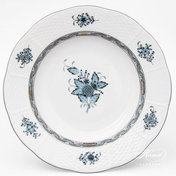 Herend Chinese Bouquet Platinum Soup plate 504-0-00 ATQ3-PT