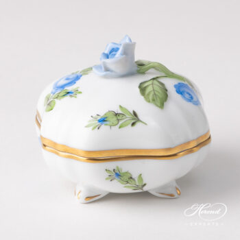 Herend Fancy Box Small Roses Blue 6179-0-09 PRB
