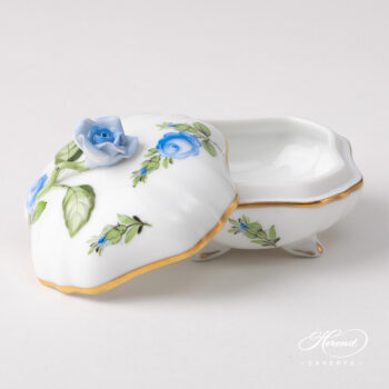 Herend Fancy Box Small Roses Blue 6179-0-09 PRB