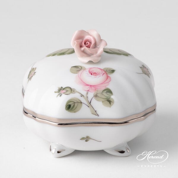 Herend Fancy Box Vienna Rose Platinum 6179-0-09 VGR-PT