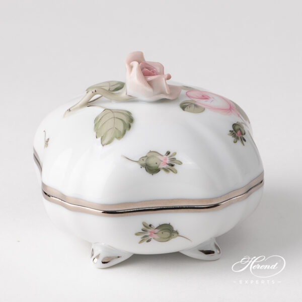 Herend Fancy Box Vienna Rose Platinum 6179-0-09 VGR-PT