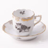 Herend Victoria Monochrome Black-Gold Demitasse 709-0-00 VBAN