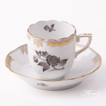 Herend Victoria Monochrome Black-Gold Demitasse 709-0-00 VBAN