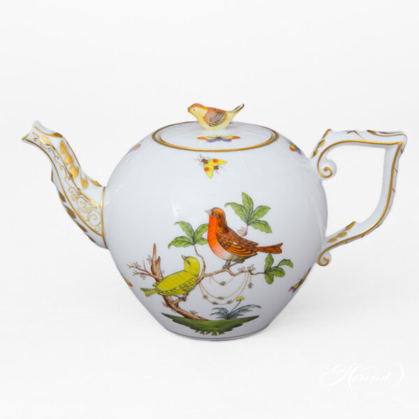 Herend Rothschild Bird teapot 605-0-05 RO
